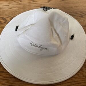 Walter Hagen Wide Brim Sun Hat, Unisex White OSFA NWT